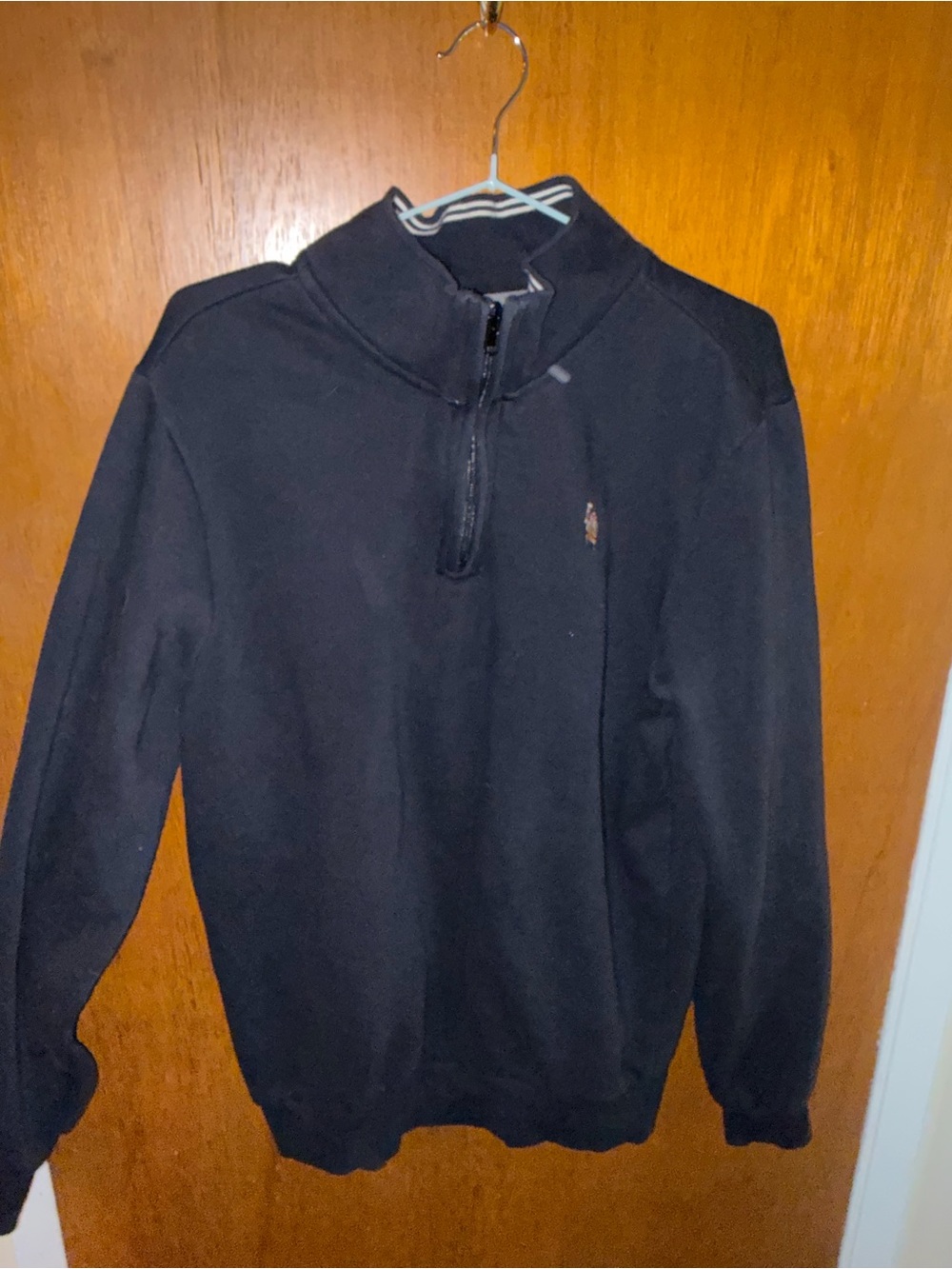 Black Half-Zip sweater - Polo by Ralph Lauren Embroidered Logo